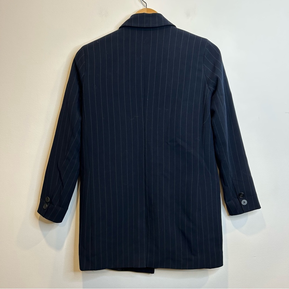 Only Onlhayden Oversized Long Sleeve Striped Blazer Navy Blue - Picture 5 of 6